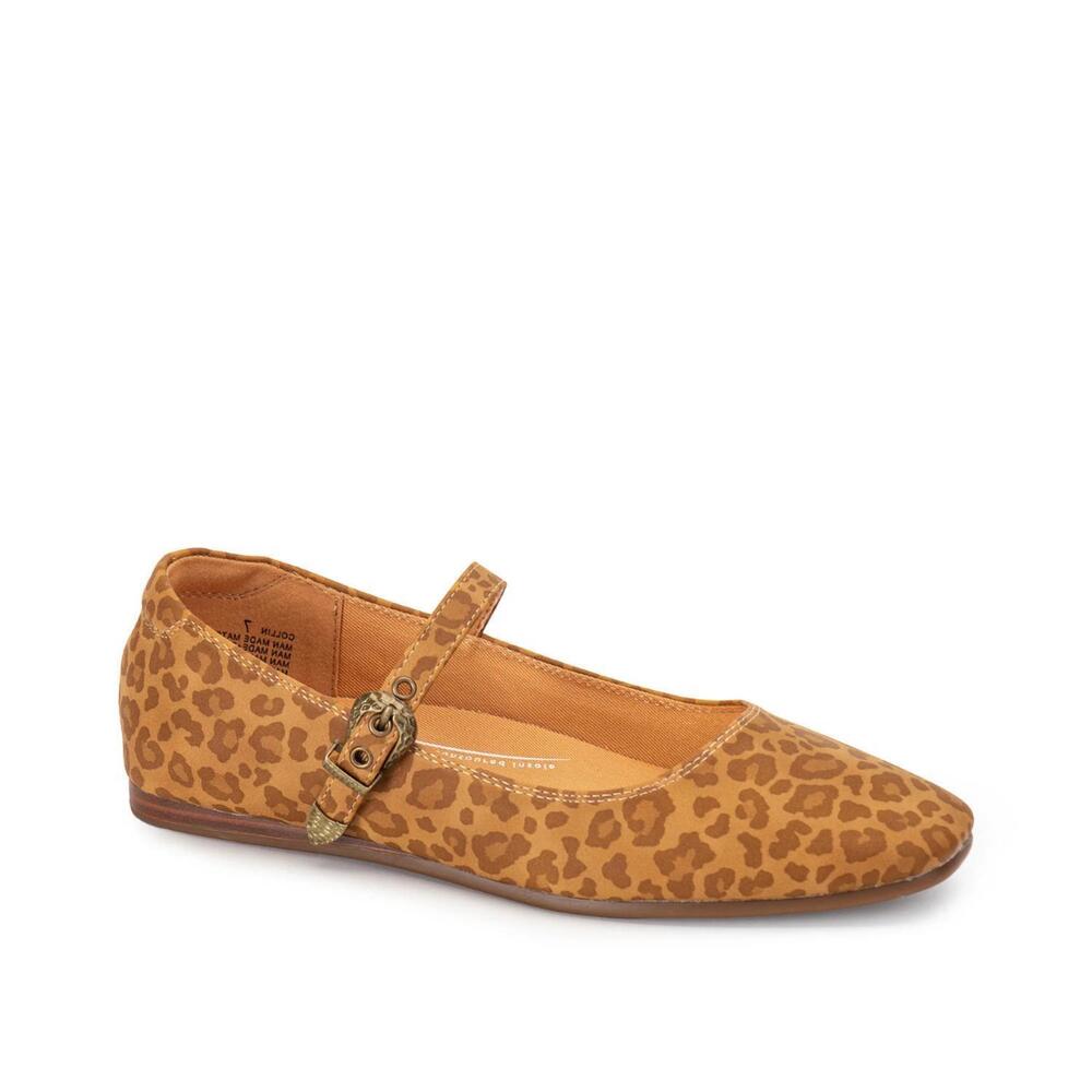 NEW YELLOWBOX women's collin mary jane flat in leopard